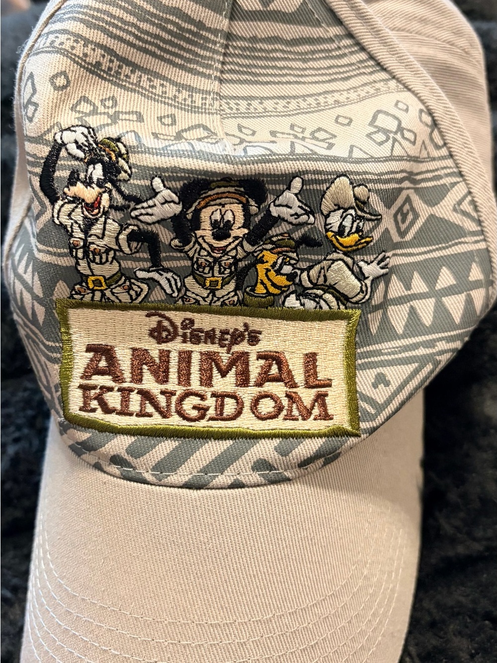Disney Animal Kingdom Embroidered Baseball Cap - Neutral Taupe